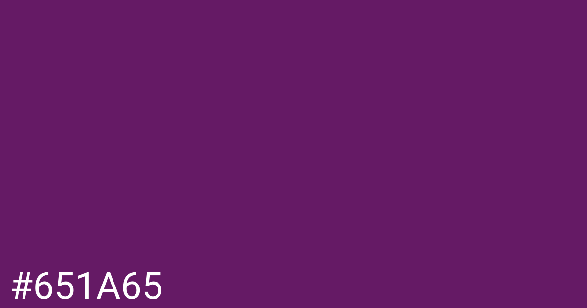 Hex color #651a65 graphic