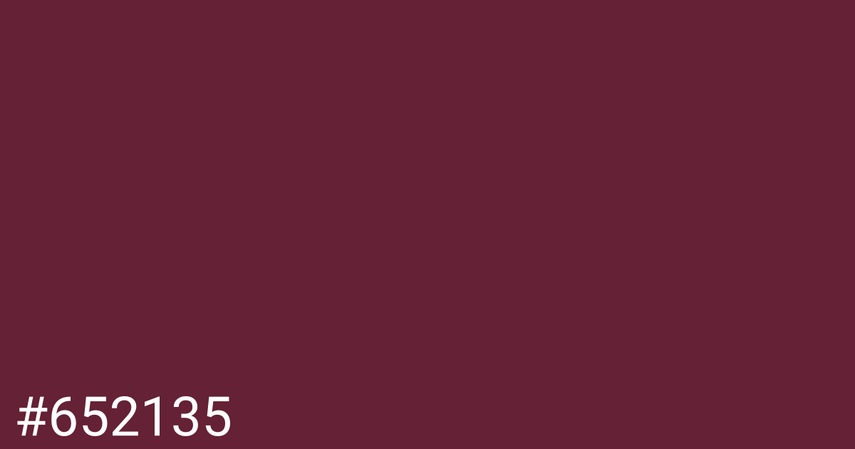 Hex color #652135 graphic