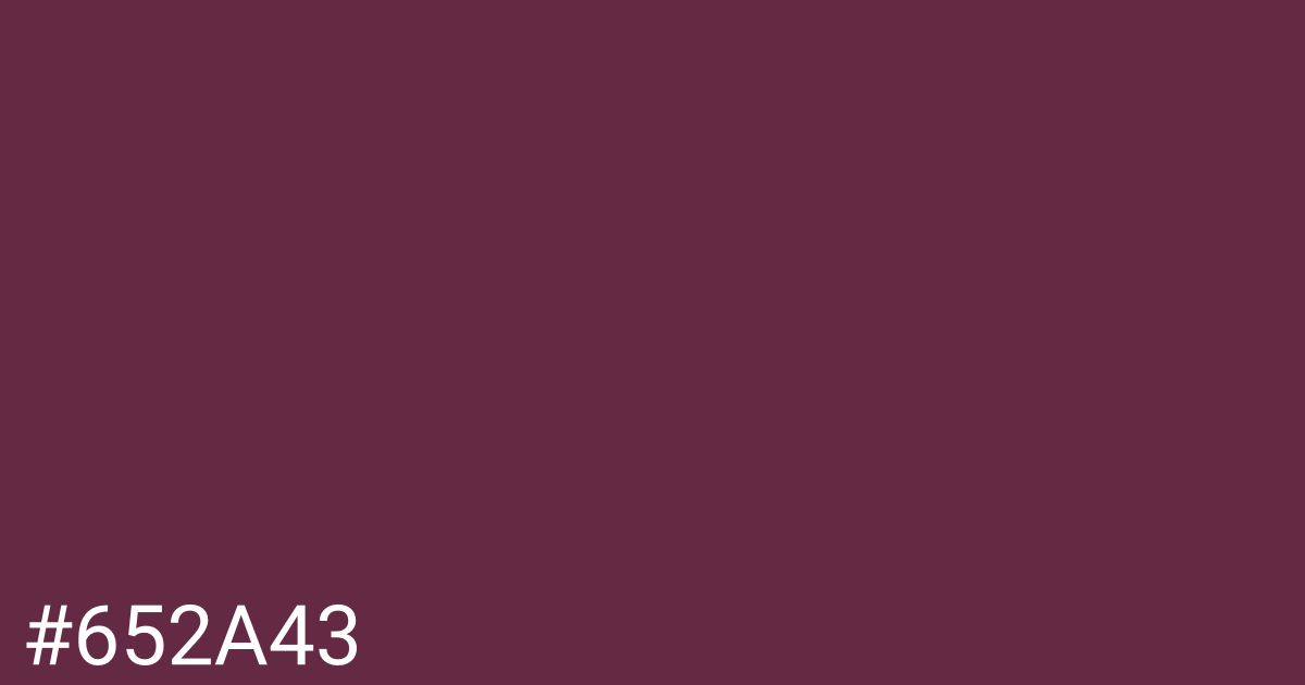 Hex color #652a43 graphic