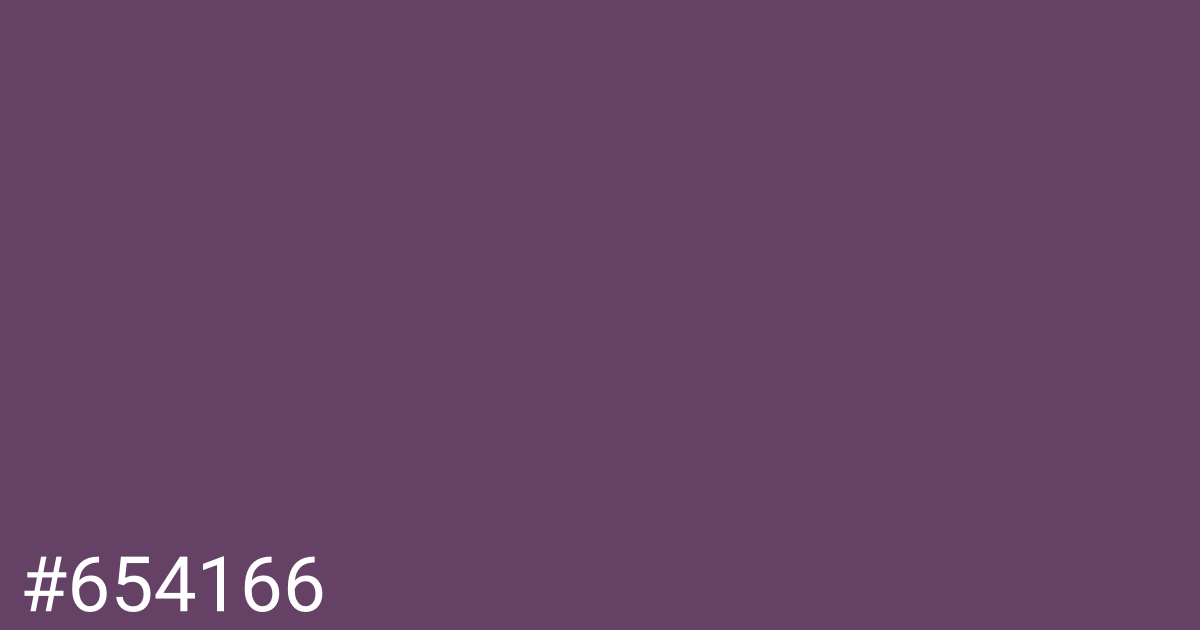 Hex color #654166 graphic
