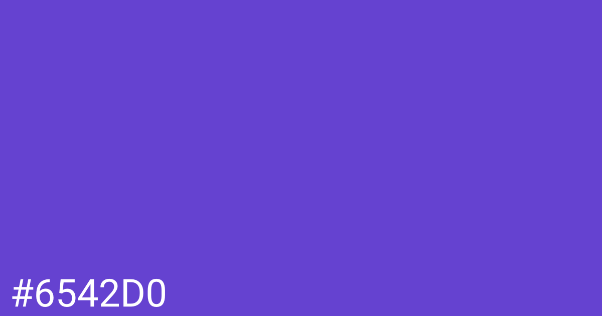 Hex color #6542d0 graphic