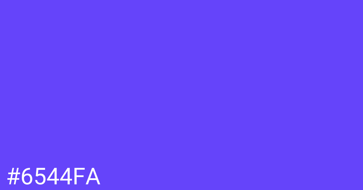 Hex color #6544fa graphic