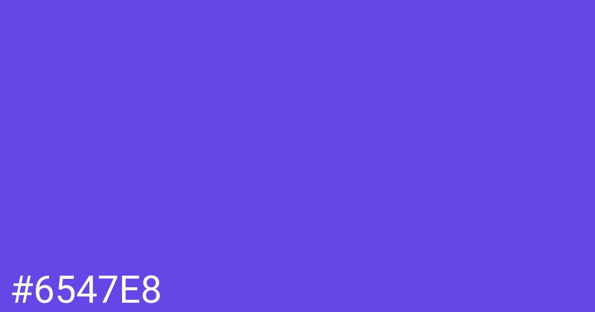 Hex color #6547e8 graphic
