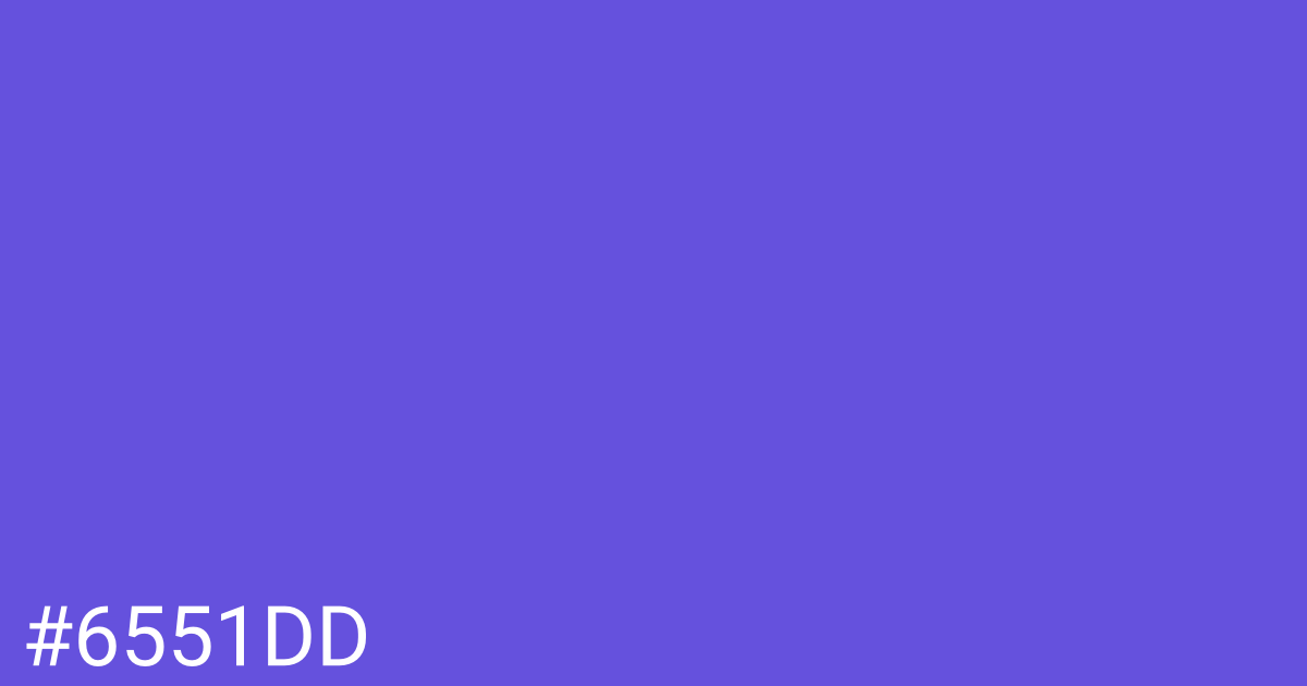 Hex color #6551dd graphic
