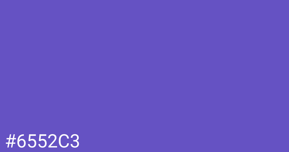 Hex color #6552c3 graphic