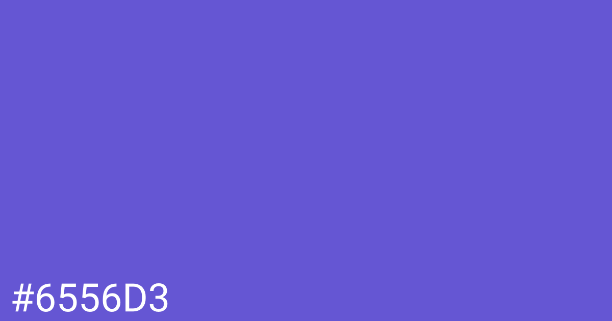 Hex color #6556d3 graphic