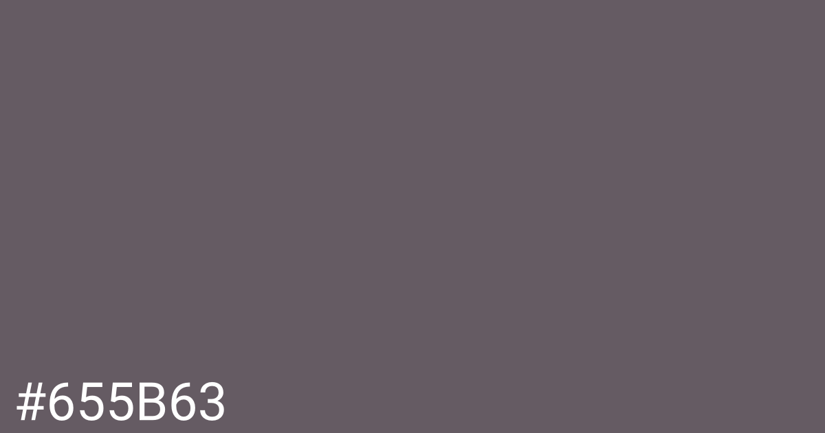 Hex color #655b63 graphic