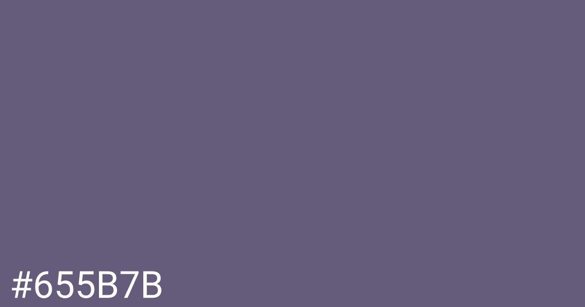 Hex color #655b7b graphic