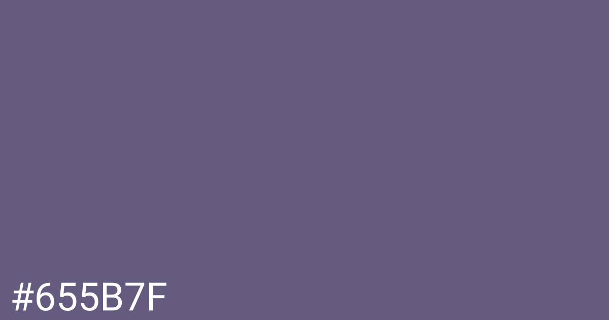 Hex color #655b7f graphic