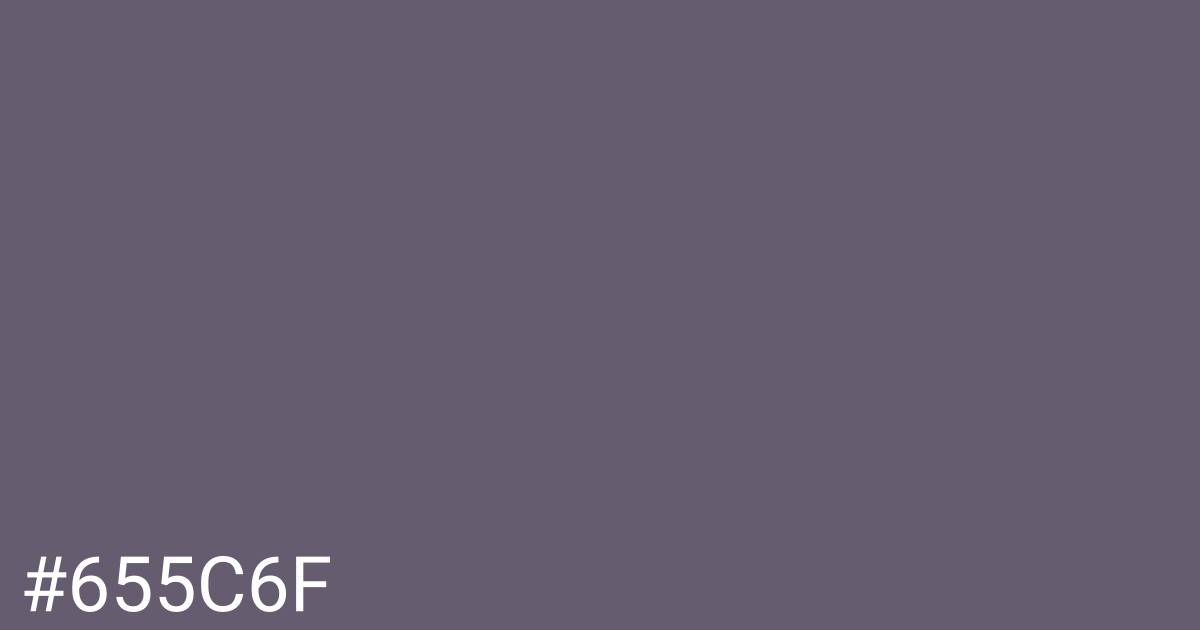 Hex color #655c6f graphic