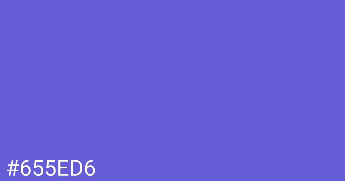 Hex color #655ed6 graphic