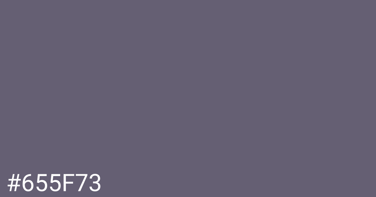 Hex color #655f73 graphic