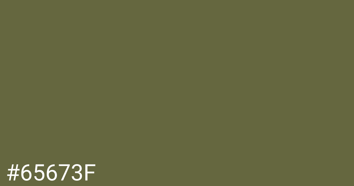 Hex color #65673f graphic