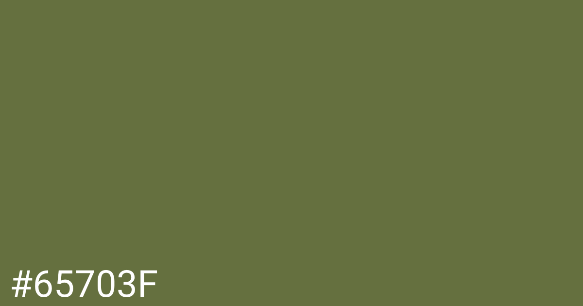 Hex color #65703f graphic