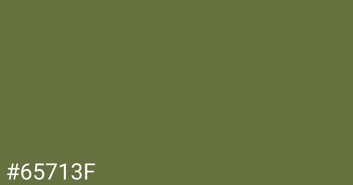 Hex color #65713f graphic