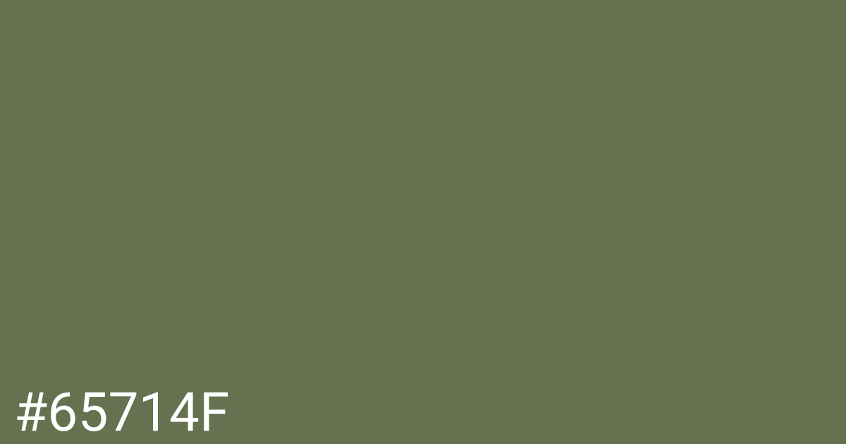 Hex color #65714f graphic