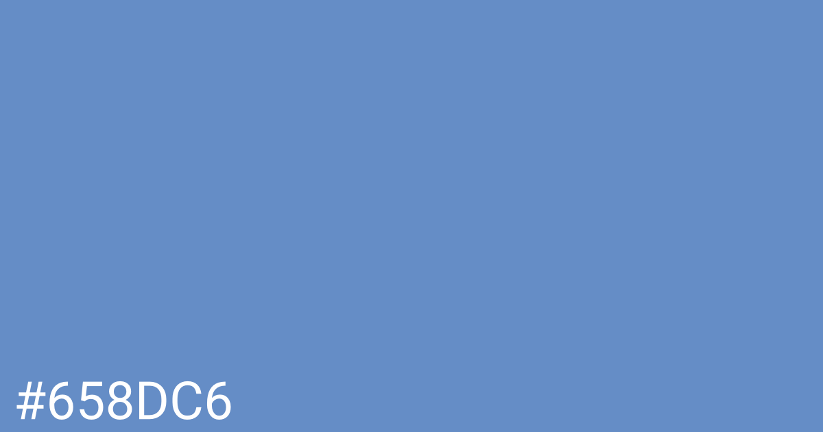 Hex color #658dc6 graphic