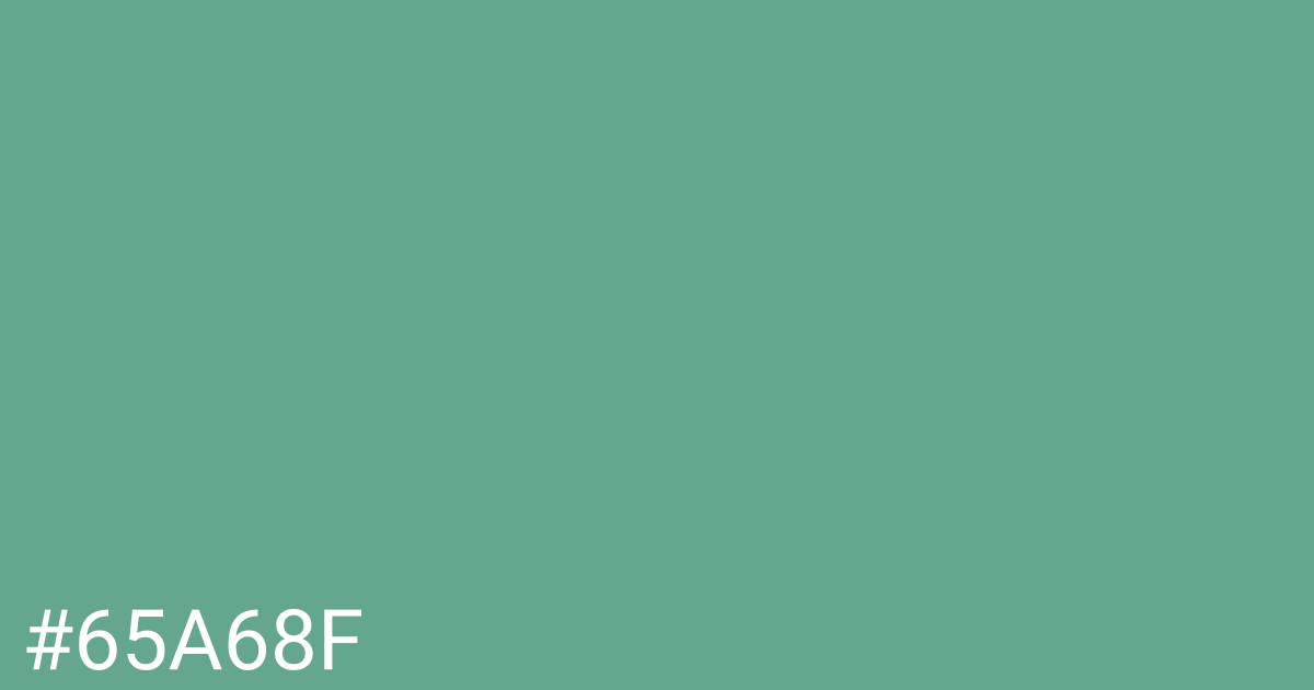 Hex color #65a68f graphic