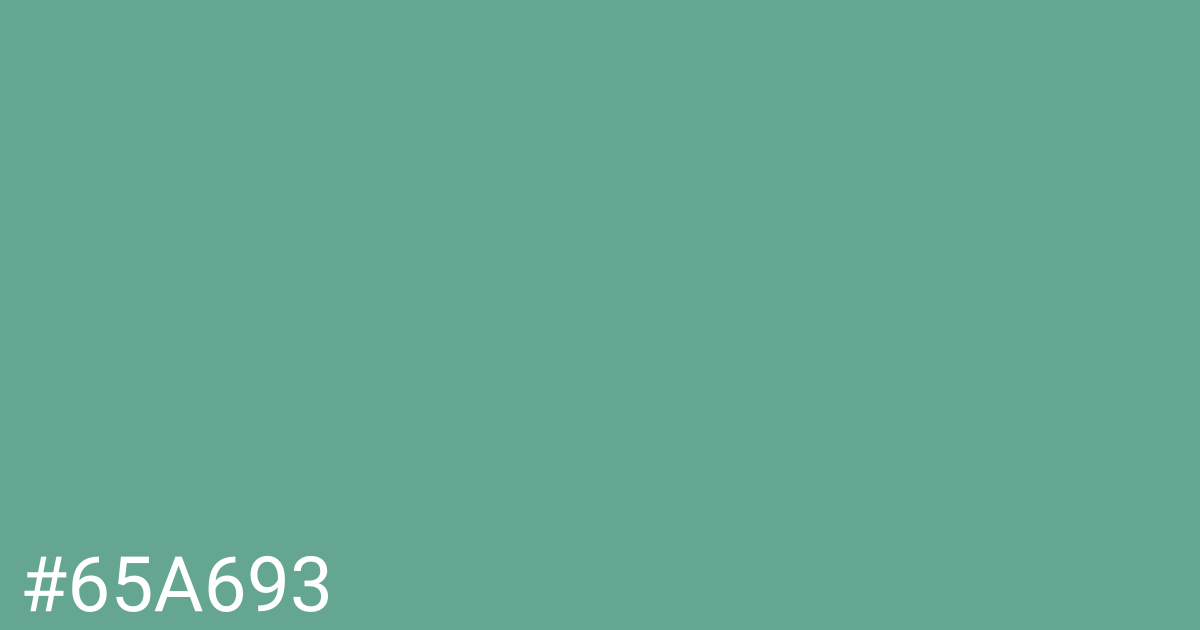 Hex color #65a693 graphic