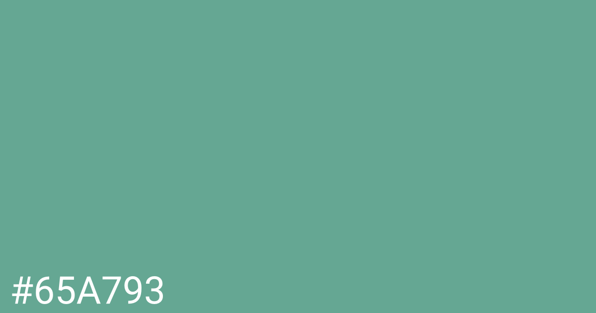 Hex color #65a793 graphic