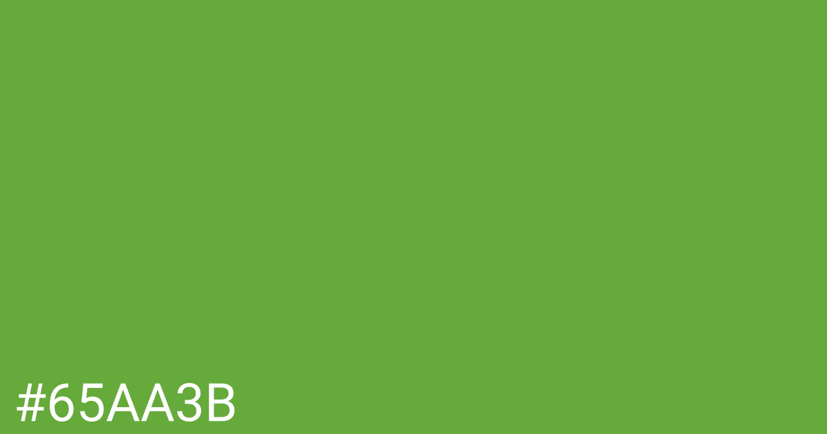 Hex color #65aa3b graphic