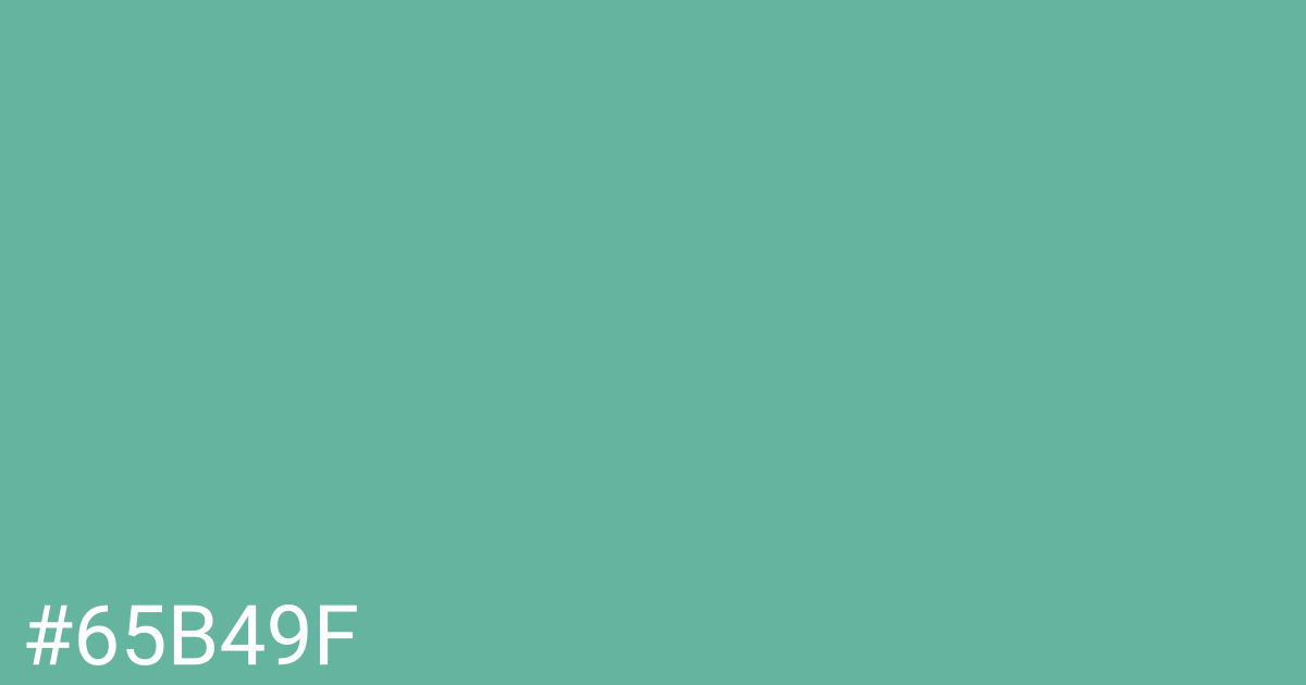 Hex color #65b49f graphic