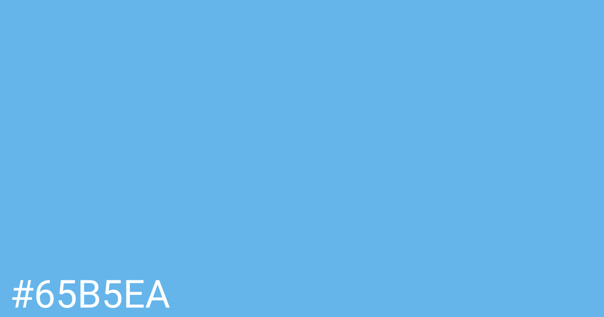 Hex color #65b5ea graphic