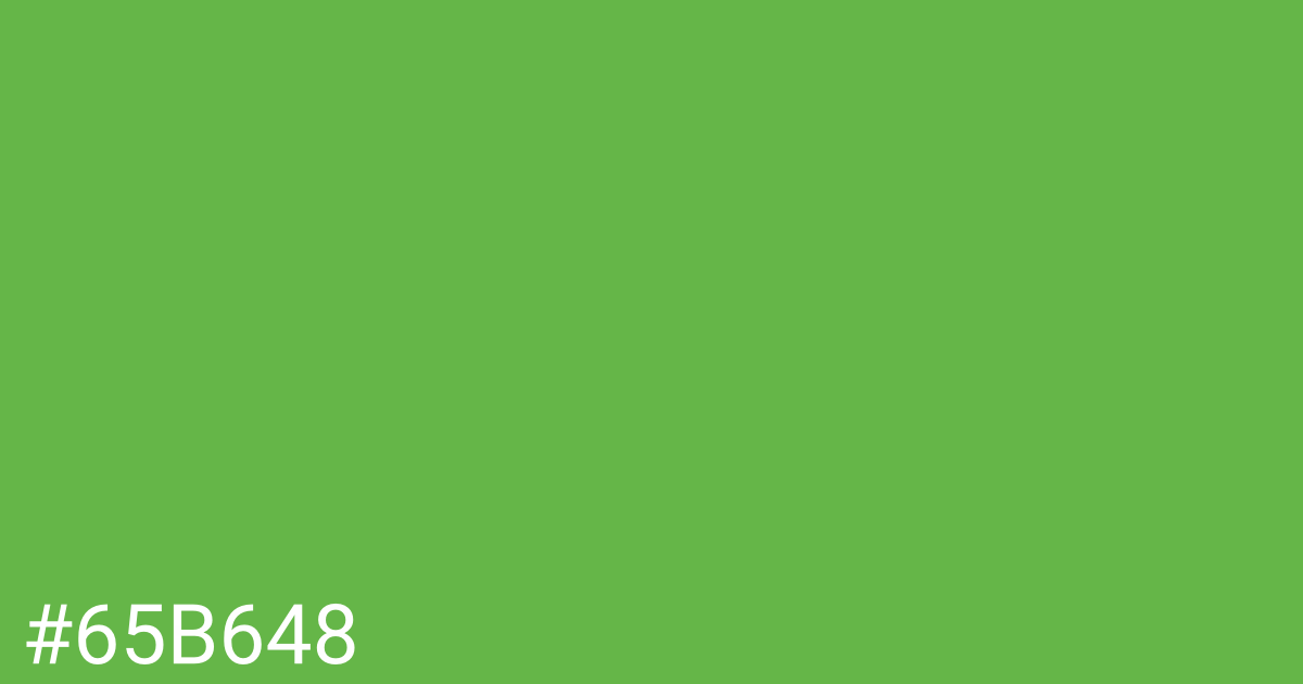 Hex color #65b648 graphic