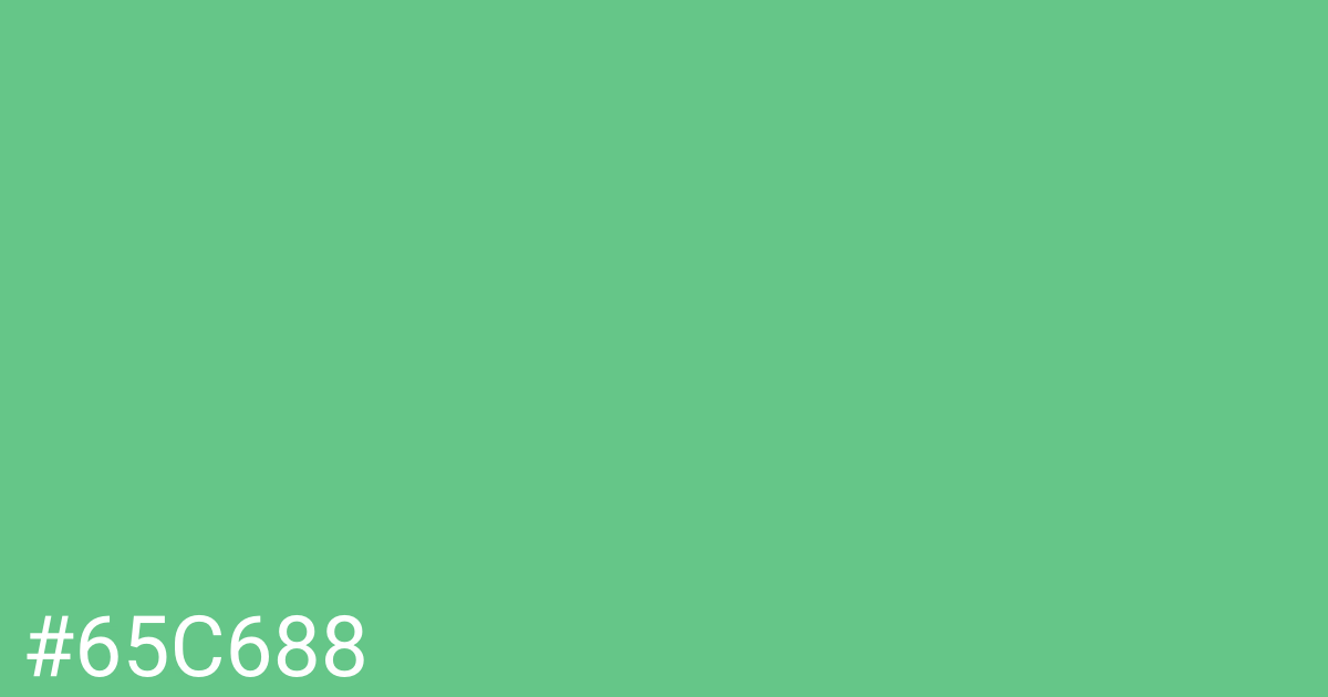 Hex color #65c688 graphic