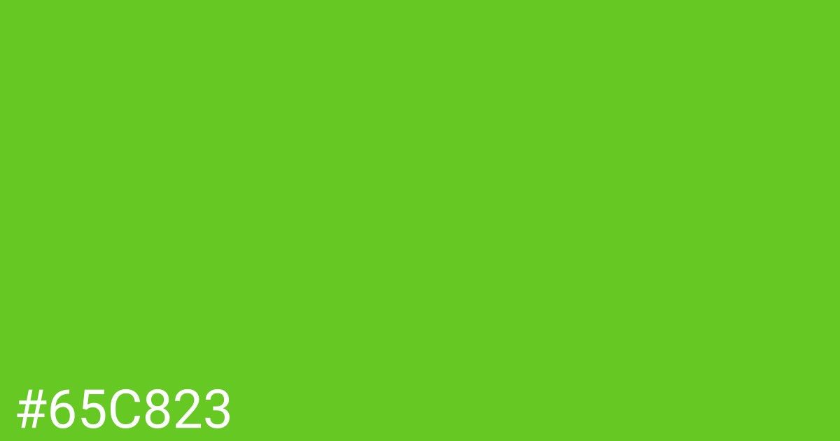 Hex color #65c823 graphic