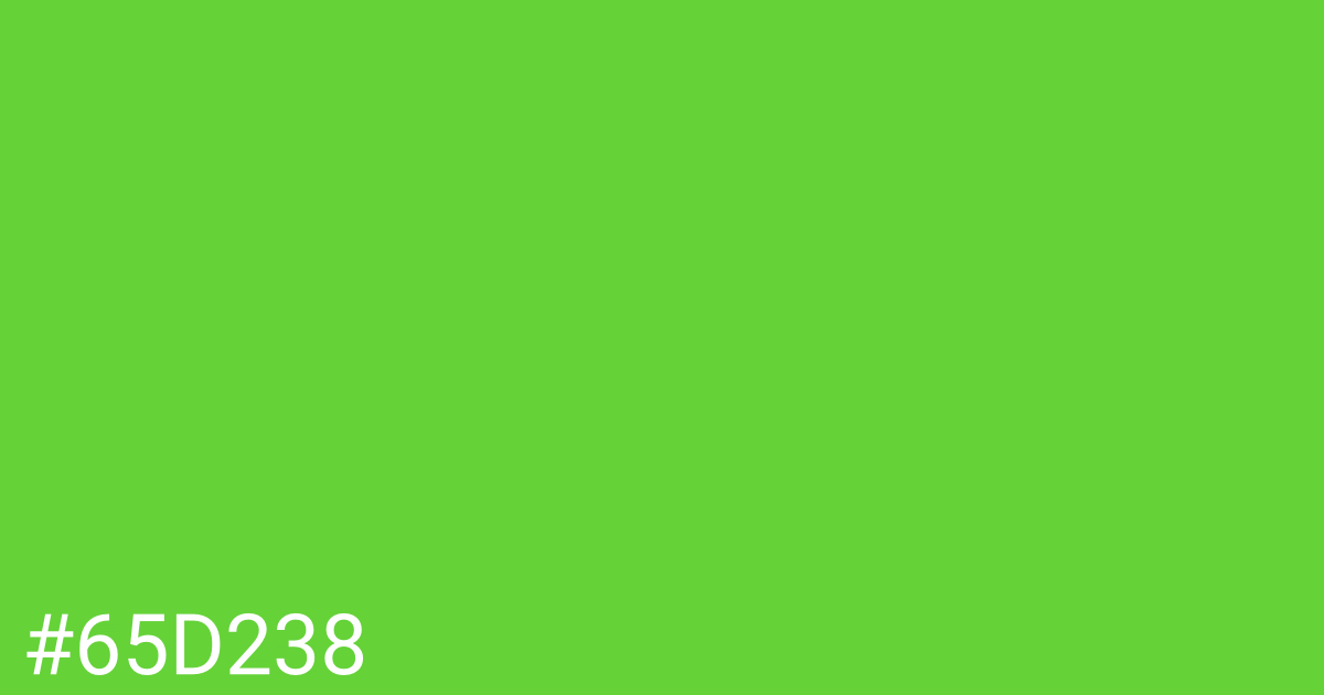 Hex color #65d238 graphic