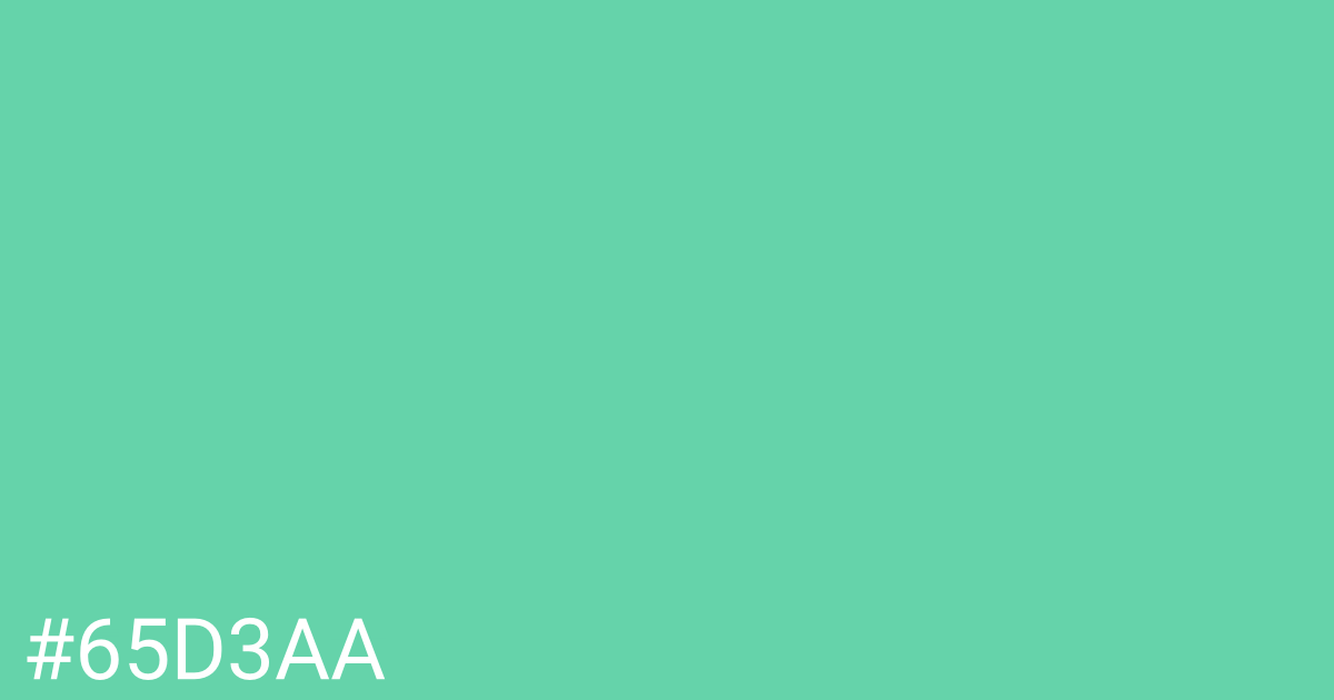 Hex color #65d3aa graphic