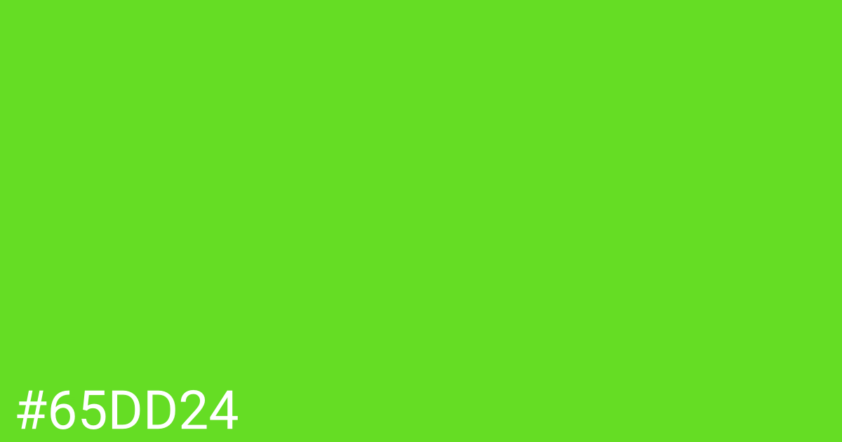 Hex color #65dd24 graphic