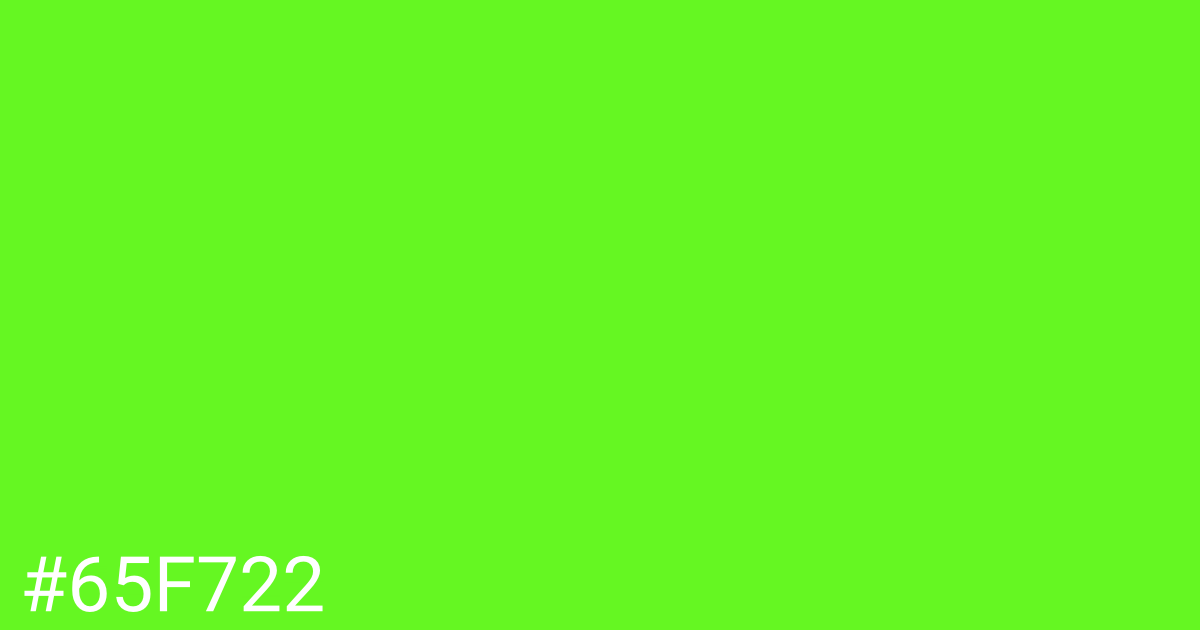 Hex color #65f722 graphic