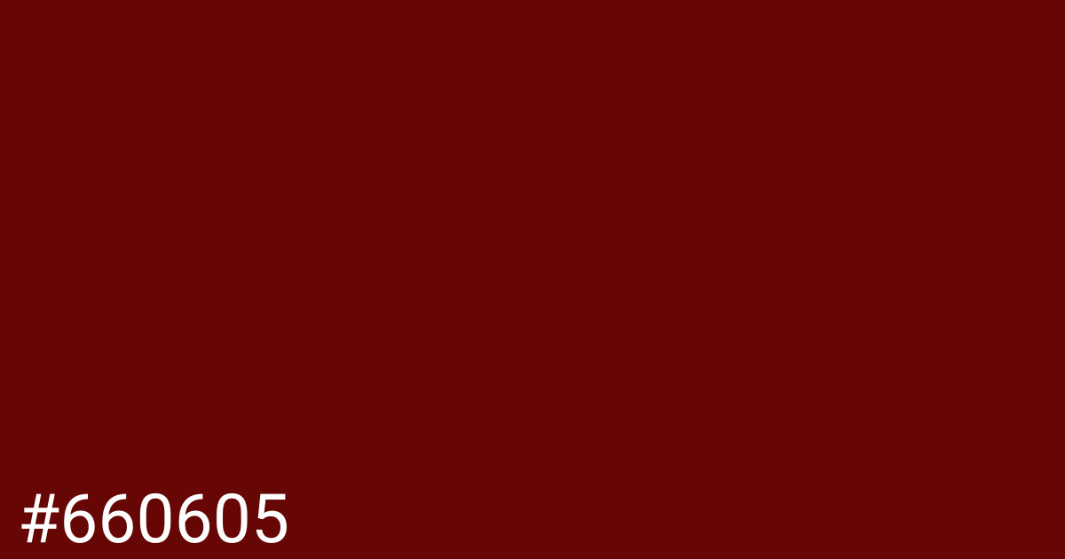 Hex color #660605 graphic