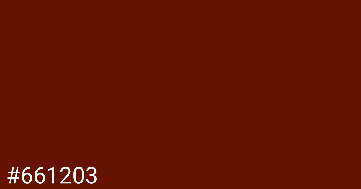 Hex color #661203 graphic