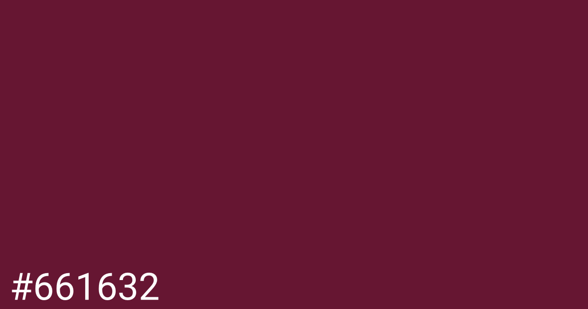 Hex color #661632 graphic