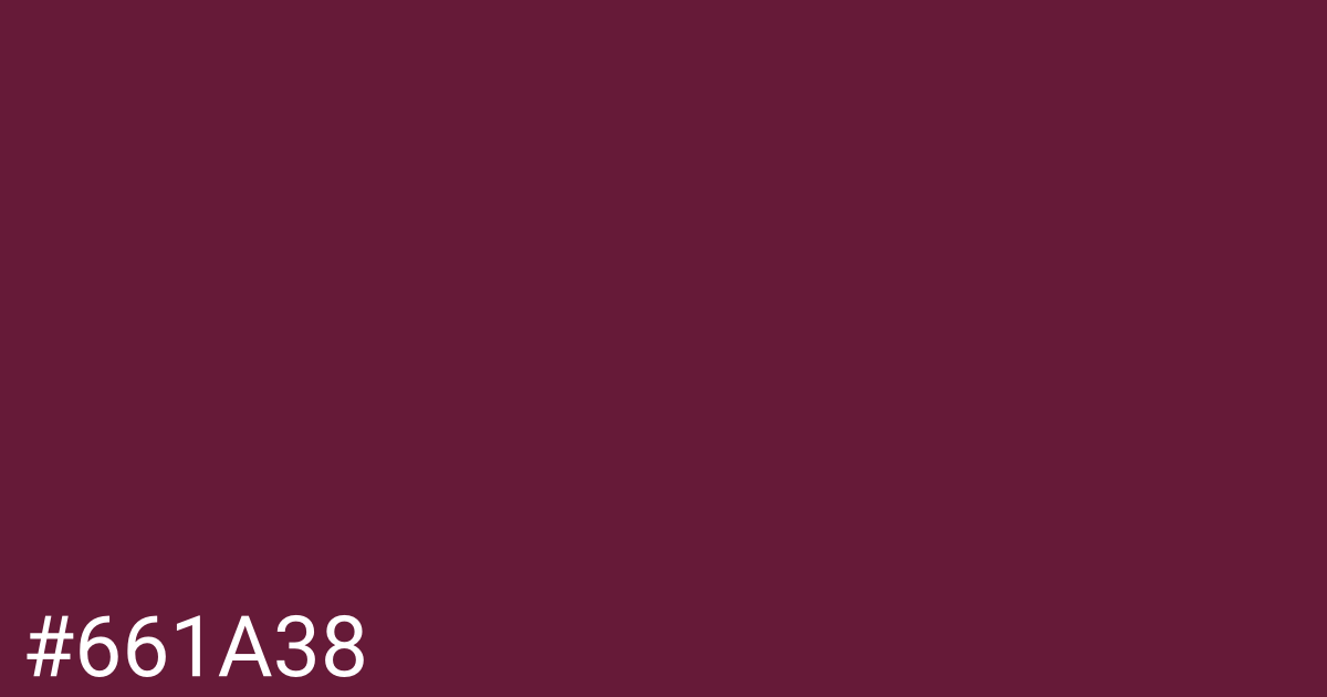 Hex color #661a38 graphic