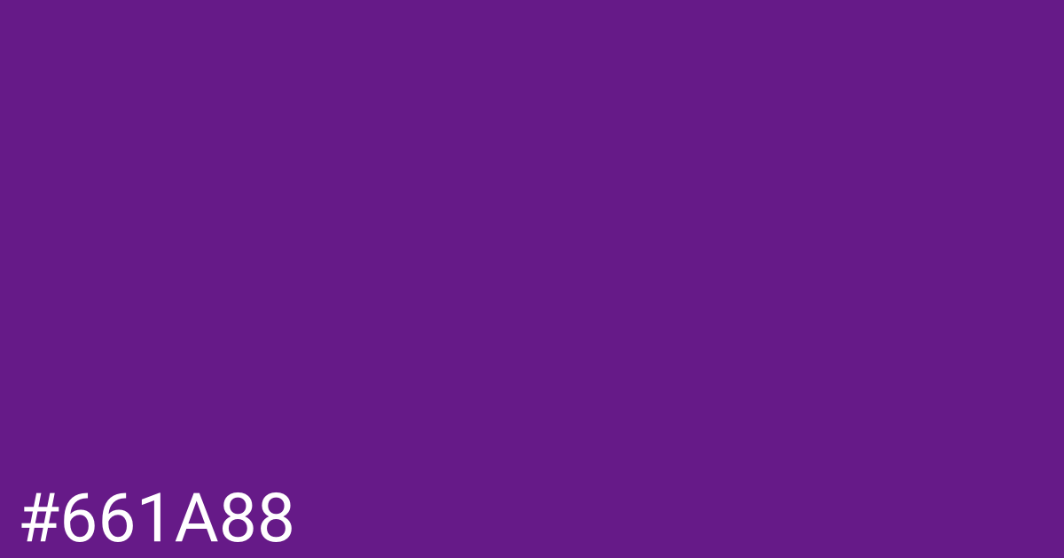 Hex color #661a88 graphic