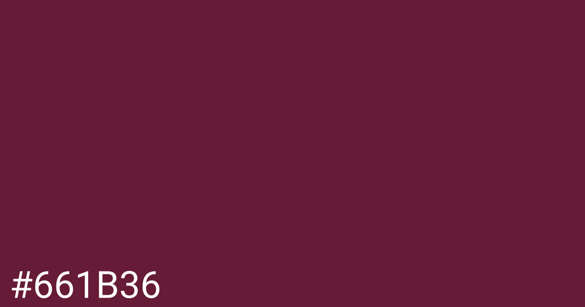 Hex color #661b36 graphic