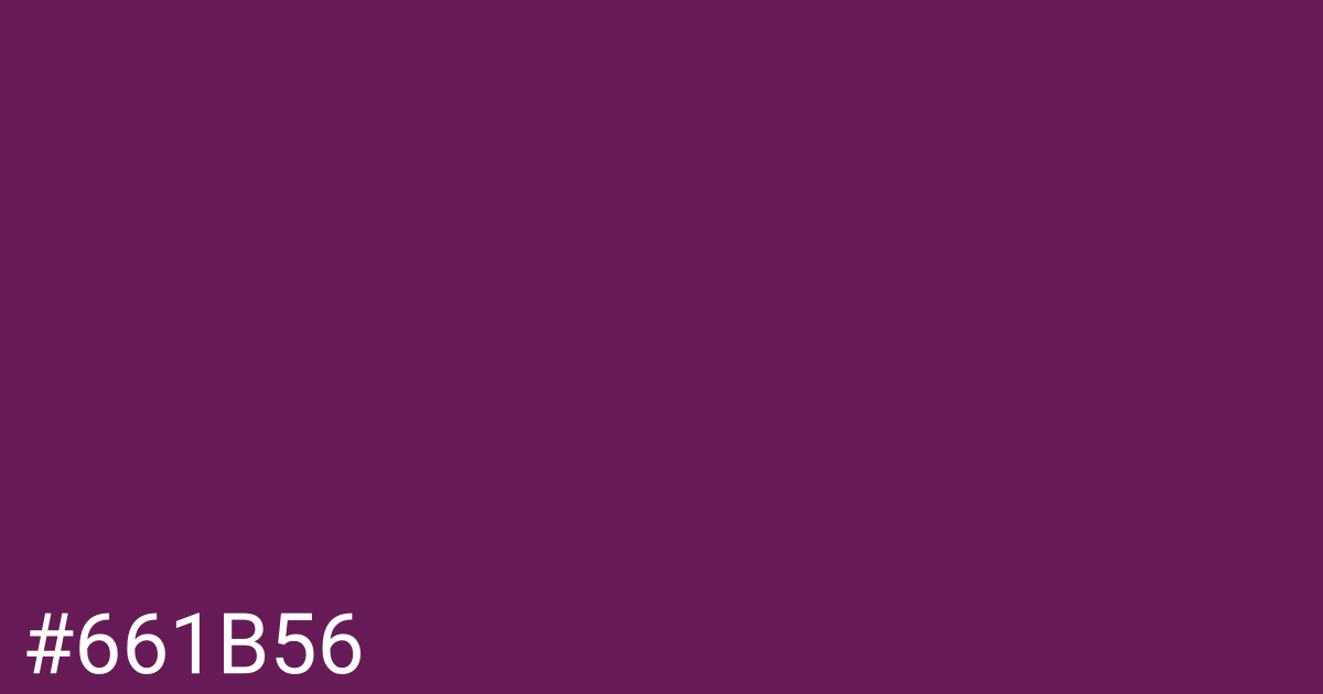 Hex color #661b56 graphic