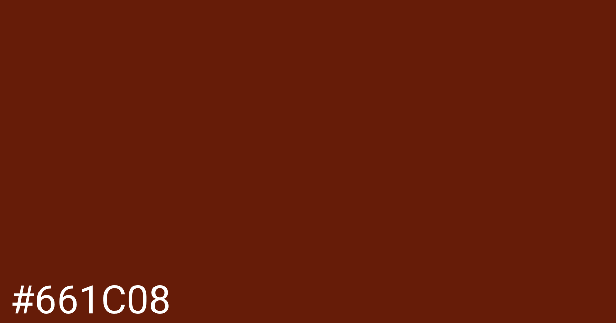 Hex color #661c08 graphic