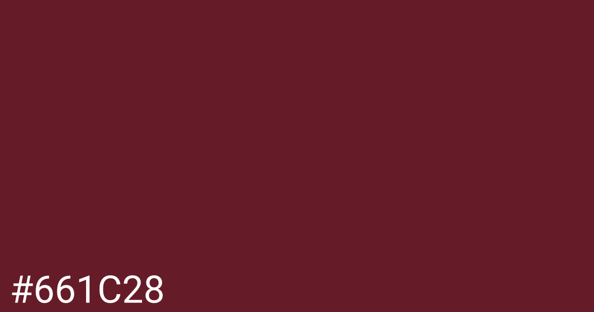 Hex color #661c28 graphic