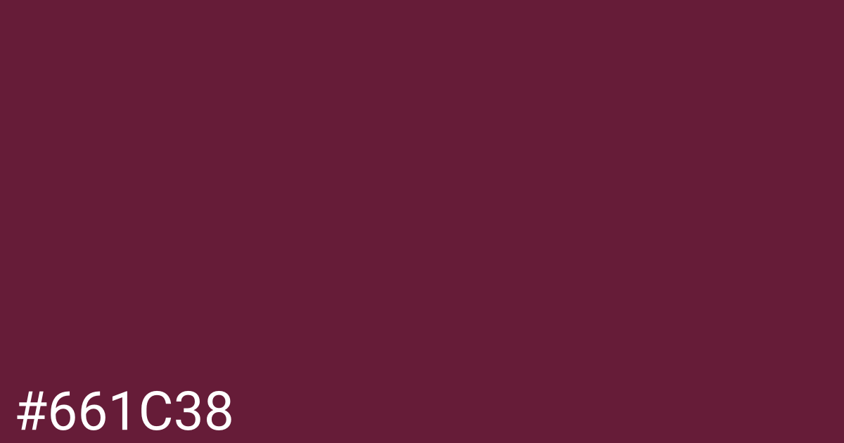 Hex color #661c38 graphic