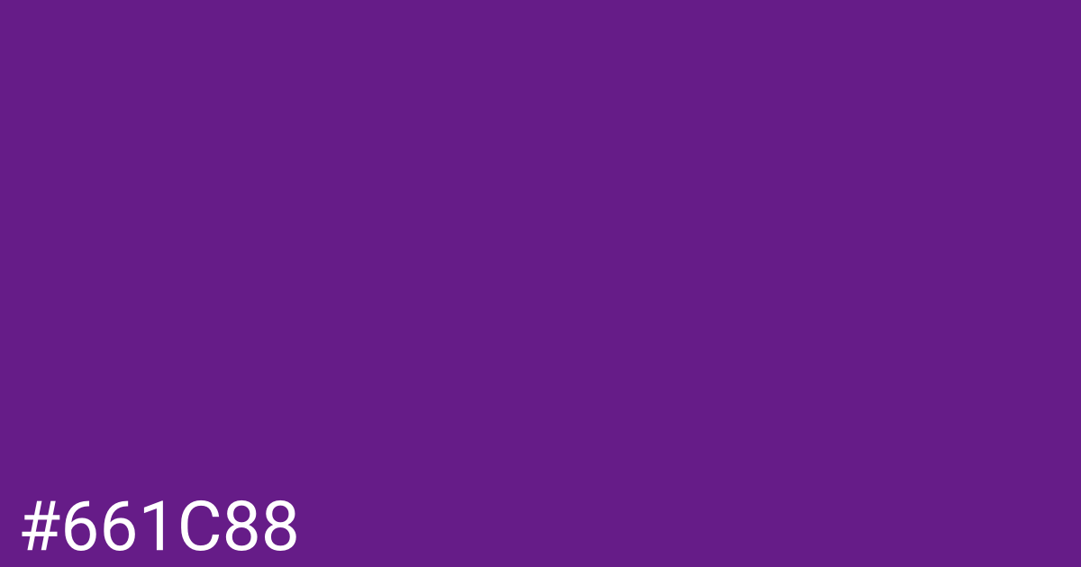 Hex color #661c88 graphic