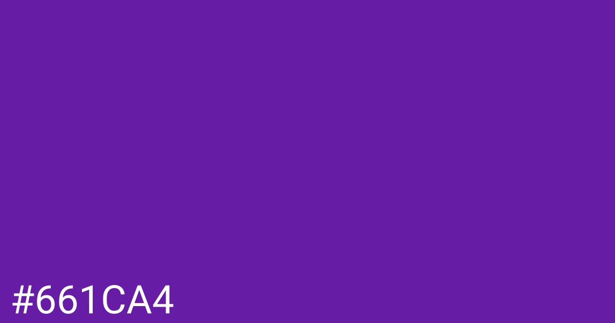 Hex color #661ca4 graphic