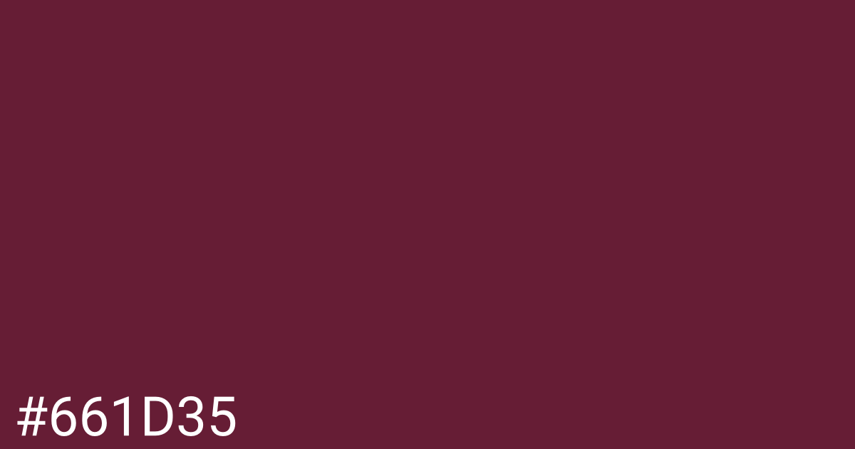 Hex color #661d35 graphic