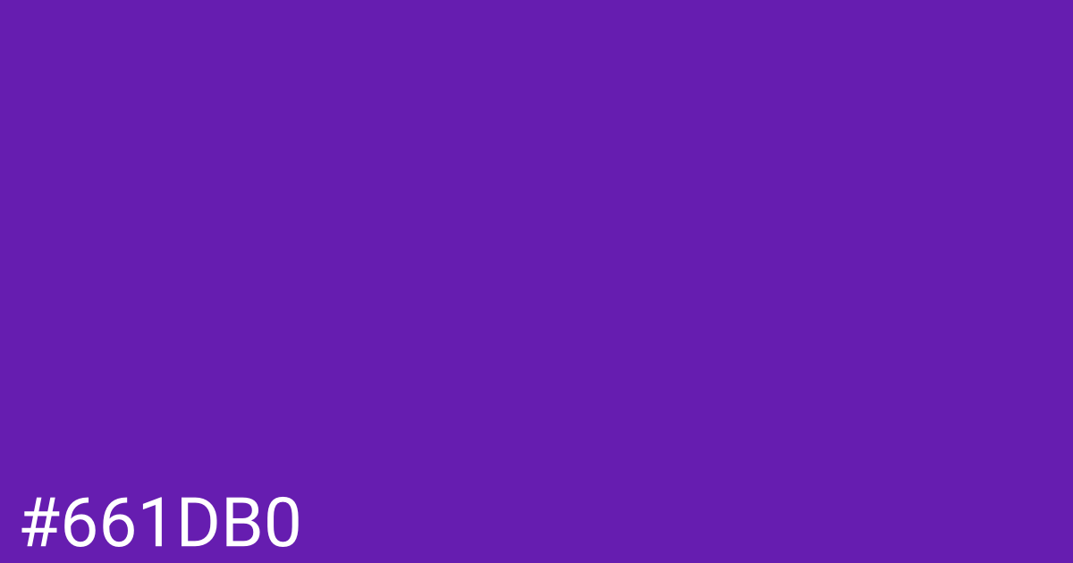 Hex color #661db0 graphic