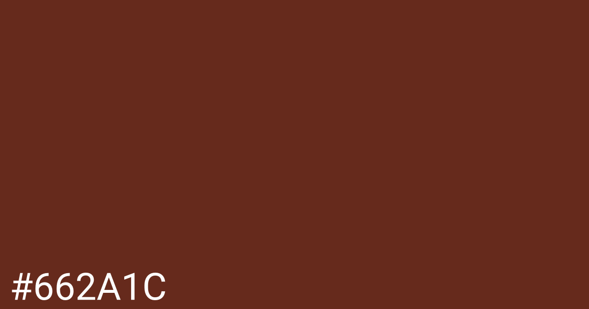 Hex color #662a1c graphic