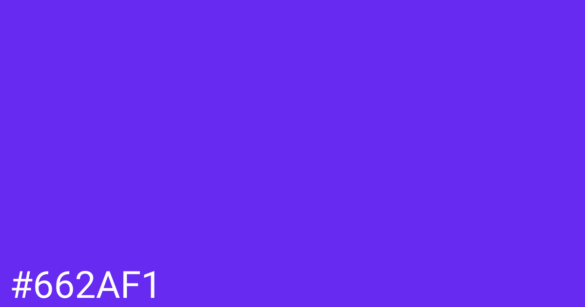 Hex color #662af1 graphic
